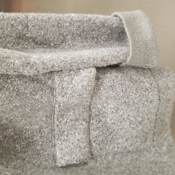 💕LOVE TOKEN💕 Faux Fur Trim Knit Jacket ~ Gray Small S NWT - Picture 5 of 10